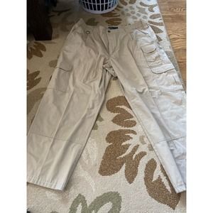 5.11. Tactical  cargo pants tan style 74273 elastic waist  40/32